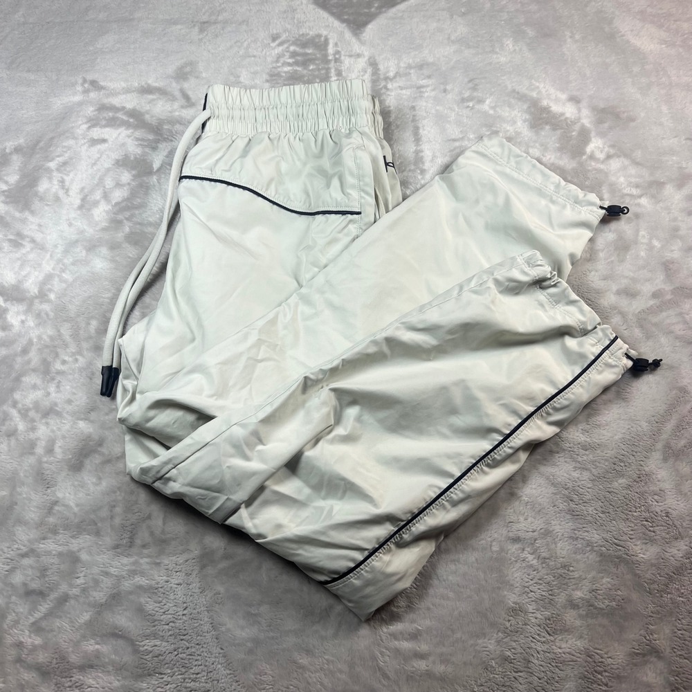 Under Armour Women's MD Medium Project Rock Track Pants Cream Mesh Lined 1373593